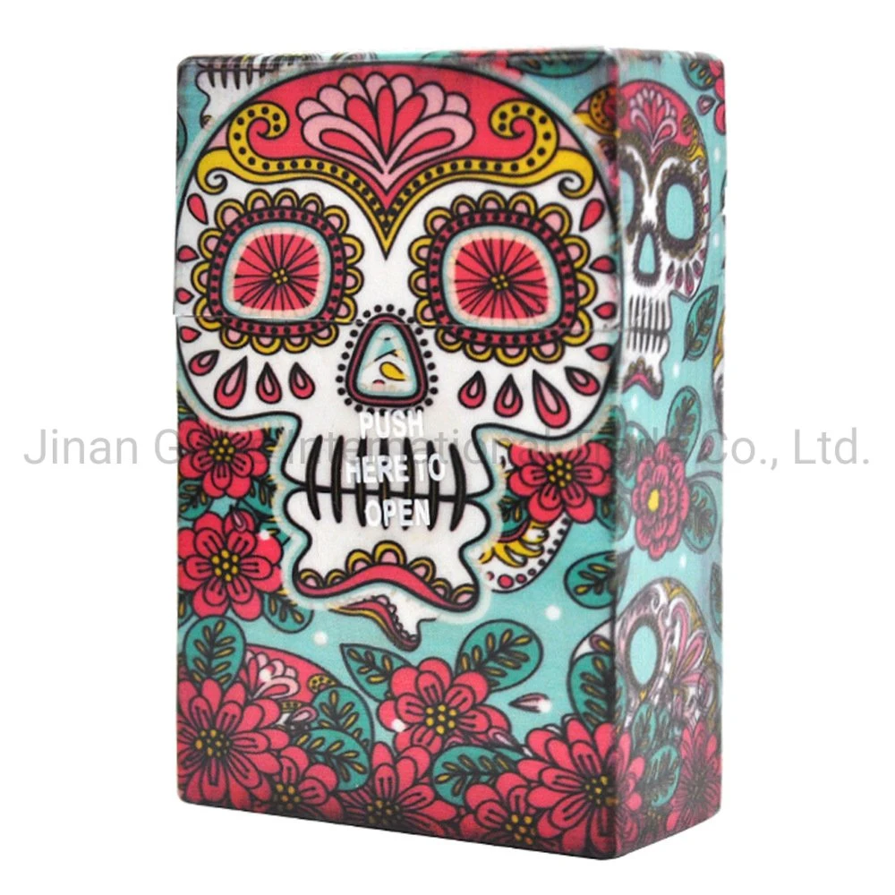 Wholesale/Supplier Portable Cigarette Case Color Skull Plastic Box