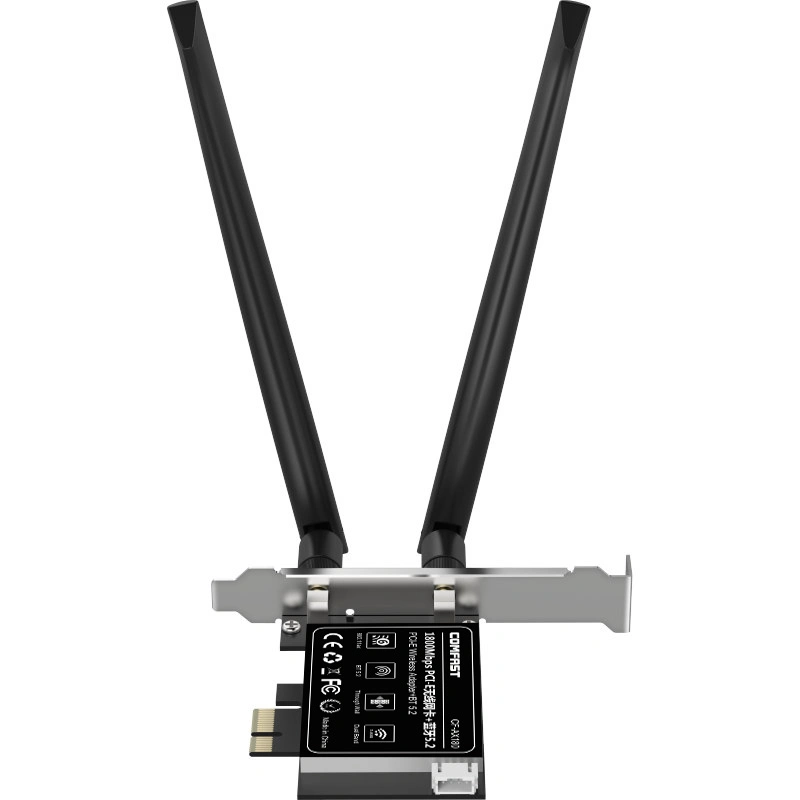 CF-Ax180 Comfast PCIe WiFi 6 LAN-Karte Bluetooth 5,2 1800Mbps Dualband 5. GHz/2,4GHz PCI-E WiFi-Netzwerkkarte