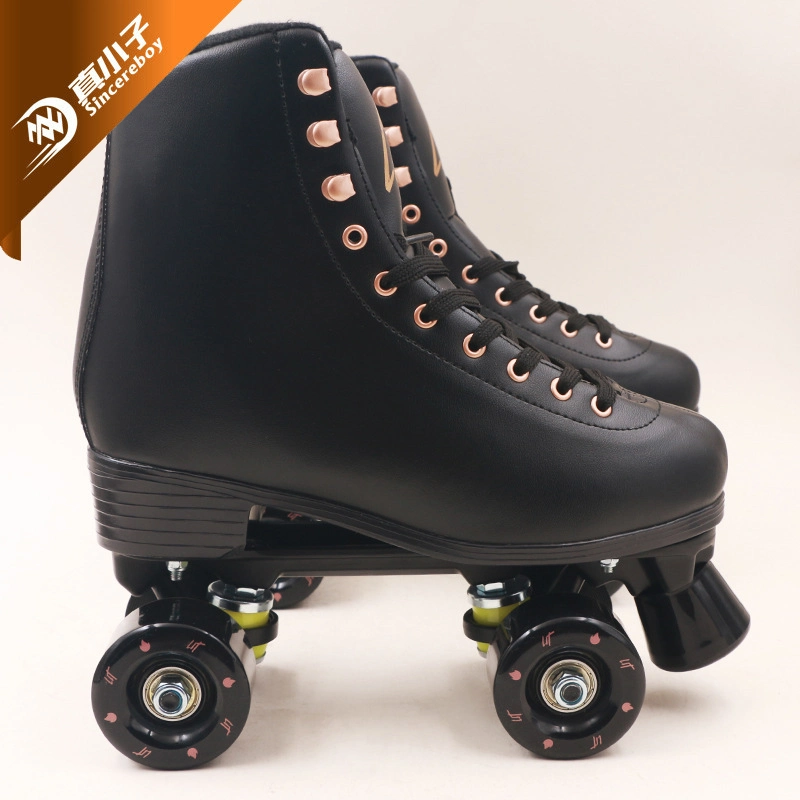 OEM Professional Quad Roller Skate Aluminum Chassis Double Row Skates