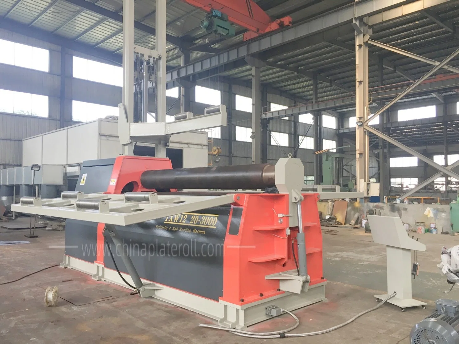 Sheet Metal Bending Machine, 4 Roller Plate Rolling Machine for Air Conditioning