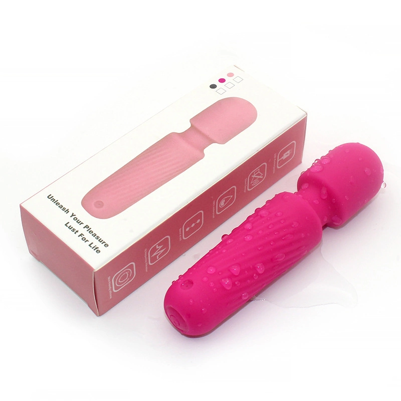 Resistente al agua recargables USB Mini Wand masajeador para mujer