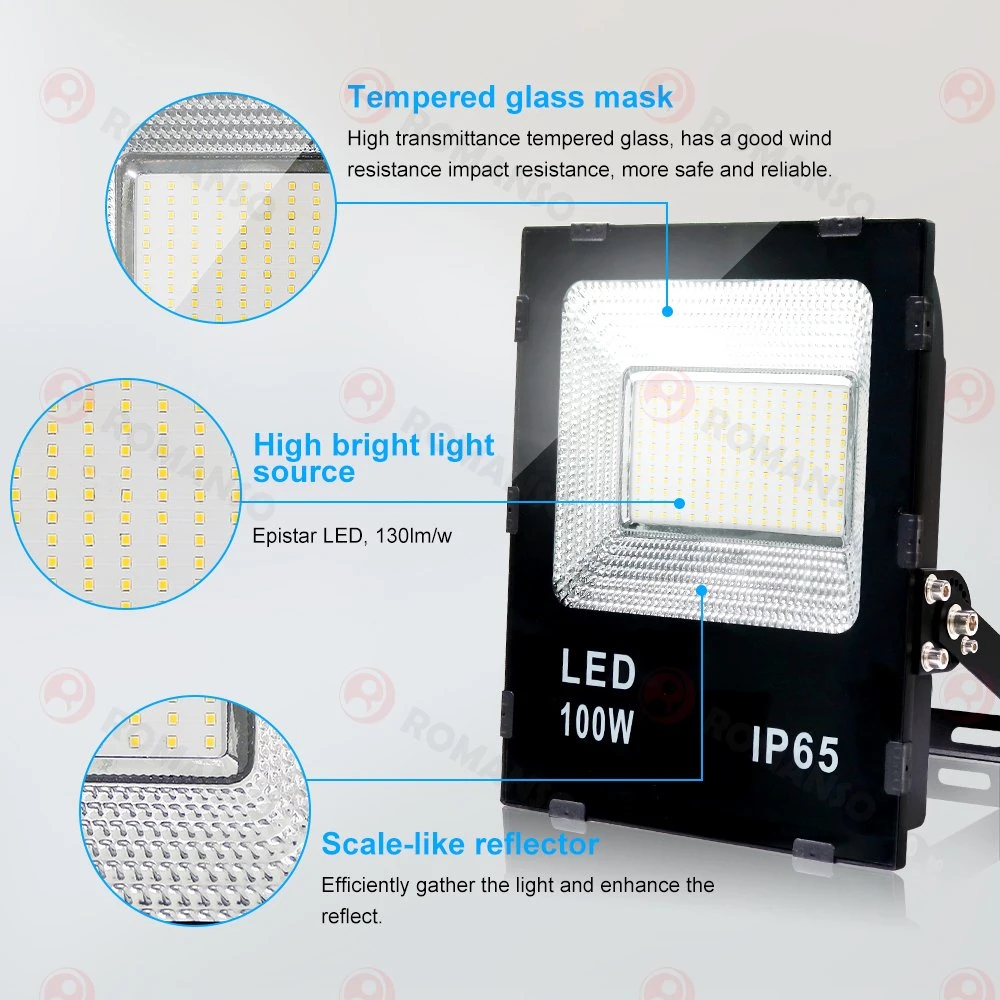 Neuestes Design 100W IP65 Wasserdichte LED Flutlicht Outdoor LED Flutlicht