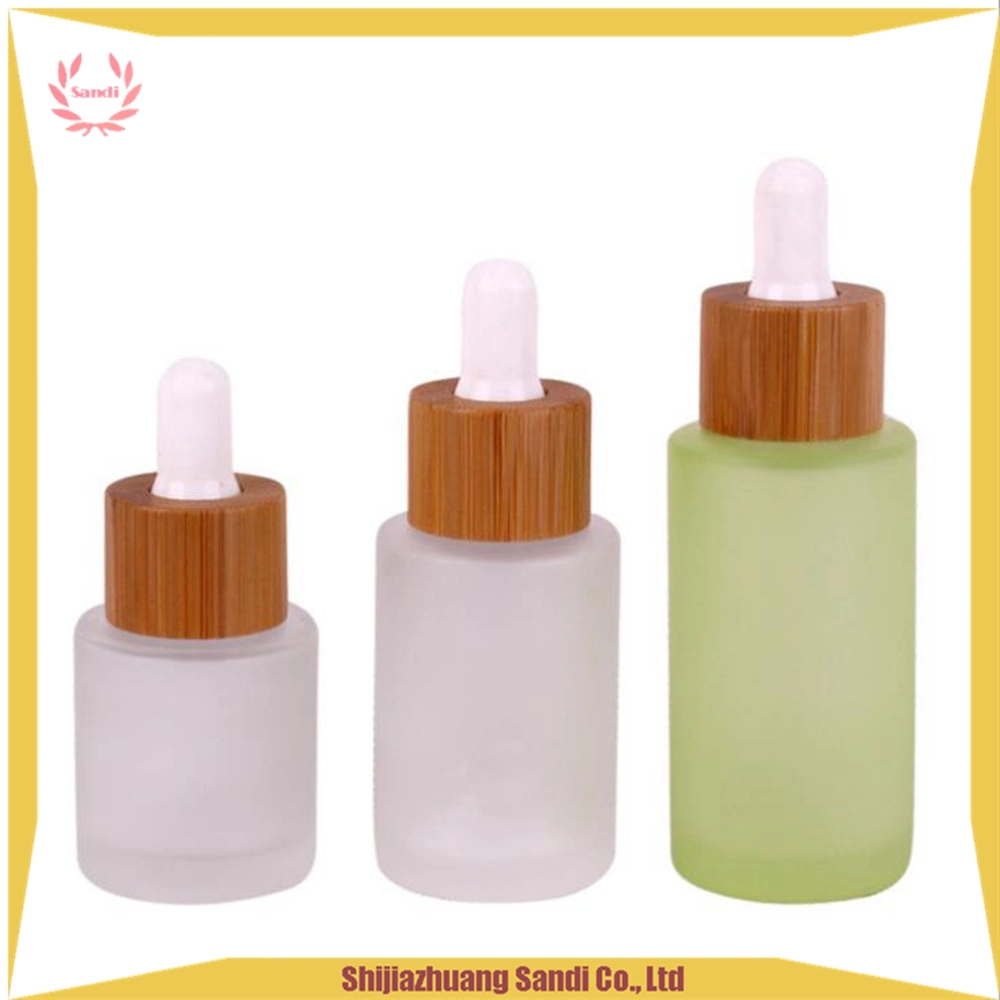 Transparent Shoulder Gel Head Bottle -Flat Shoulder Perfume Bottle with Rubber Dropper