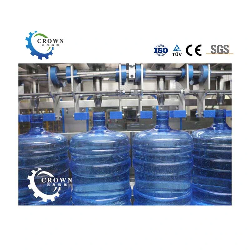 Fully Automatic 600bph 5 Gallon Pet Plastic Bottle Barrel Drinking Water Filling Machine Production Line