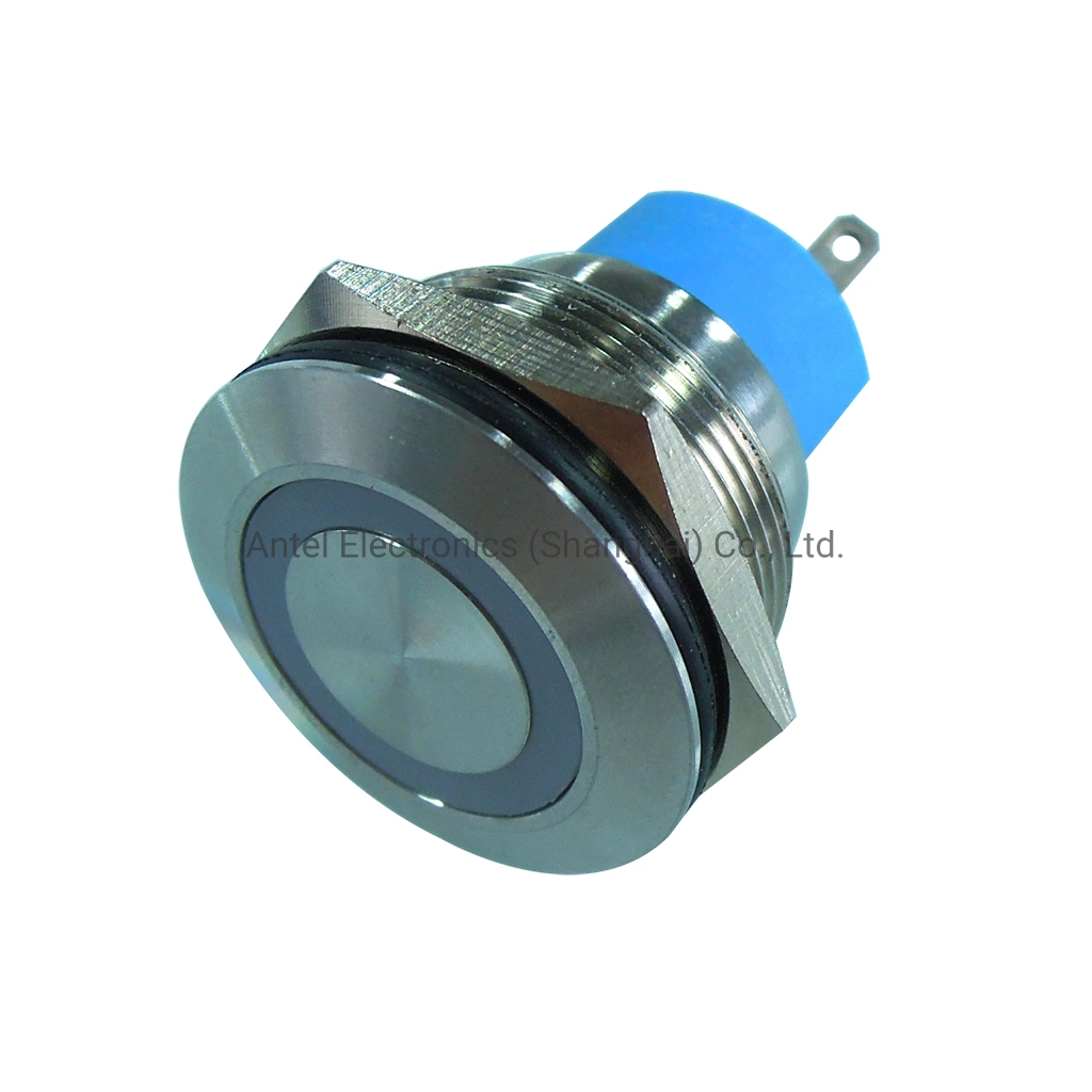 25mm LED Light Metal Waterproof Push Button Switch