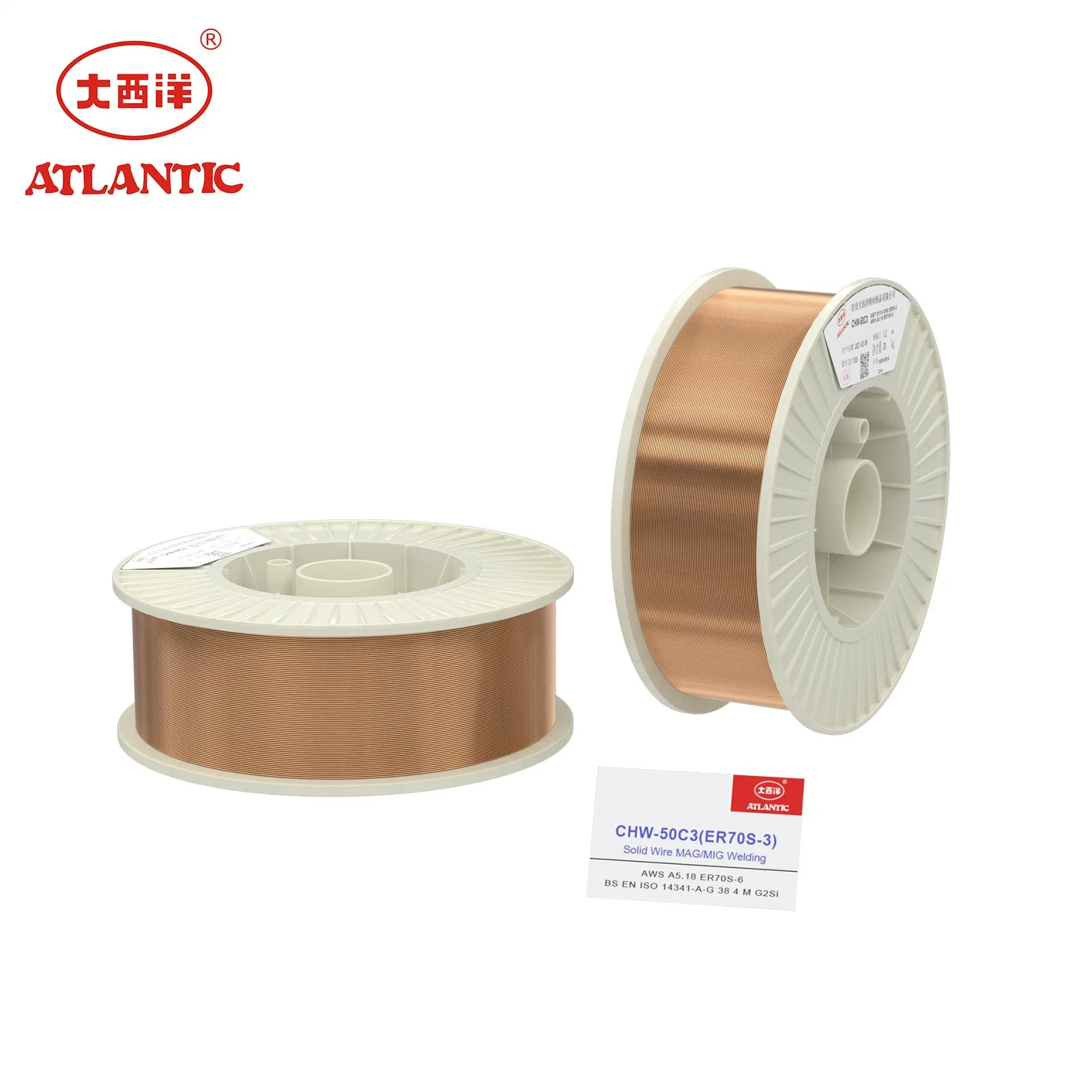 Atlantic CO2 Gas Shielded Welding Wire Wholesale/Supplier Welded Wire Er70s-3 Stainless Steels Flux Cored Welding Wires Low Price