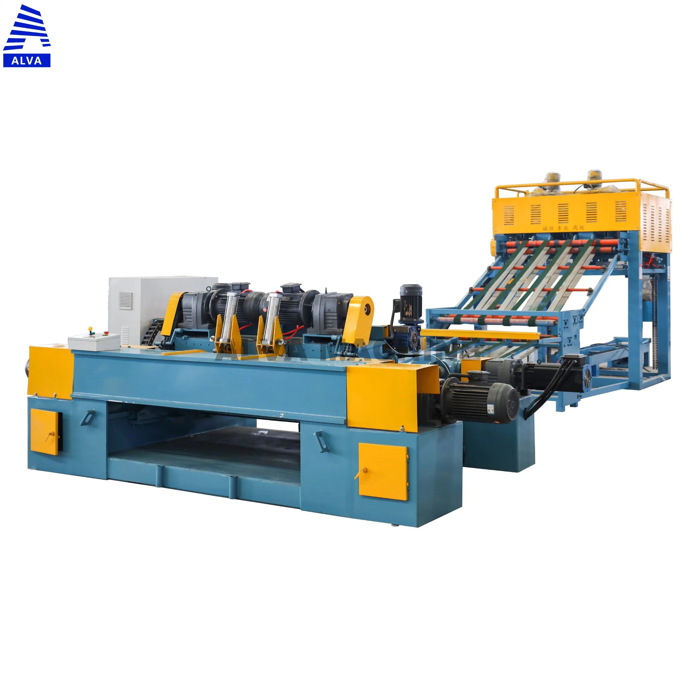 China Alva Planing Machine, 4FT Rotary Cutting Machine, Rotary Cutting Machine, Single Board Cutting Assembly Line Manufacturer, Directly Sales