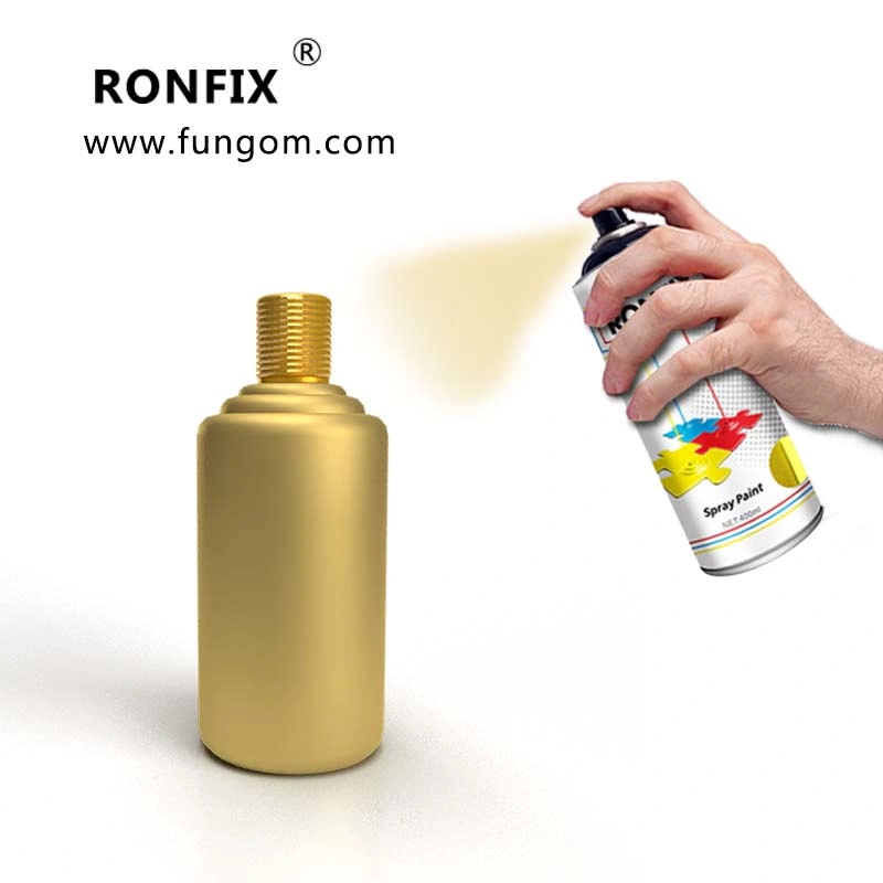 400ml Auto Metal Color Aerosol Clear Metallic Gold Effect Spray Paint