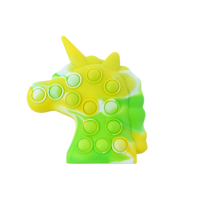 New Arrival Amazon Animals Stress Relief Toys Fluorescence Color 3D Unicorn Fidget Toy for Kids