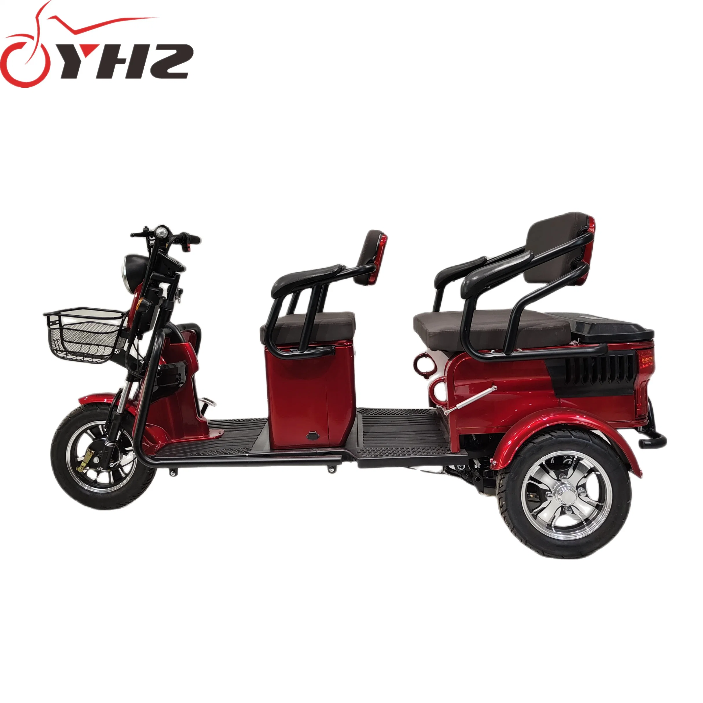 New Vehicle Electric Tricycle for Passenger Mobility Scooter 60V/650W with Double Seat