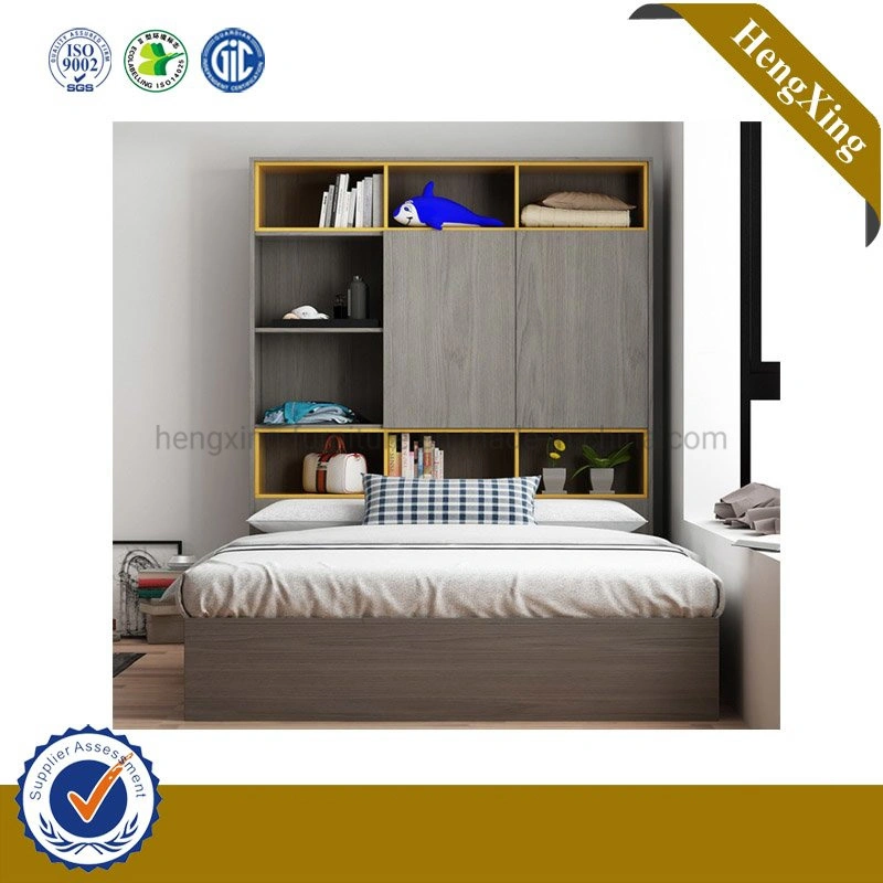 Wooden Home Hotel Queen Bedroom Furniture with Book Shelf (HX-9NG006.1)