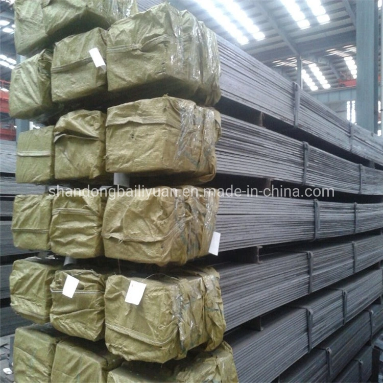 ASTM GB JIS Qualidade Q235 A36 S235jr Q345 laminados a quente de ferro plana 3 polegadas flat serrilhada Bar para grelha de aço