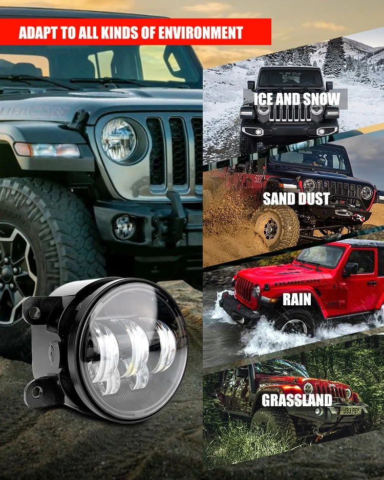 Novo Super Bright 3000 Lumen Carro 50W off road Mini 3 Polegada 4X4 LED Laser de nevoeiro da luz de condução para fora da estrada