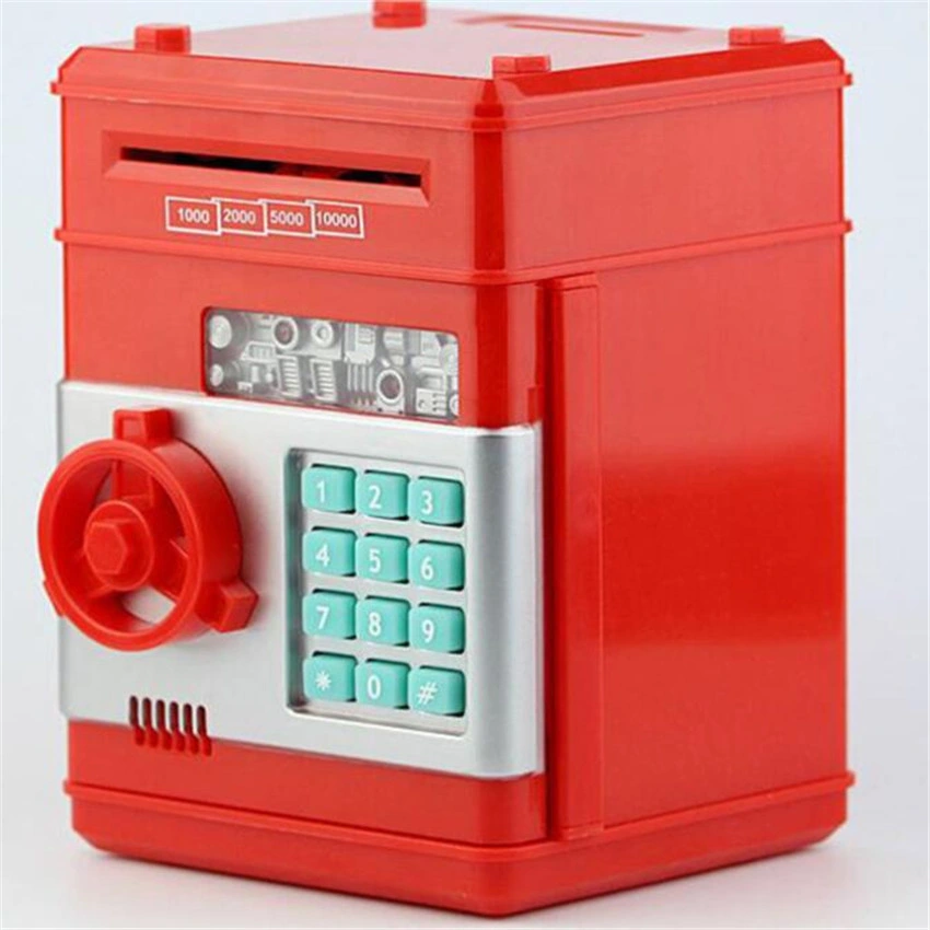 Plastic Money Box Save Money Mini Electric ATM Piggy Bank for Kids