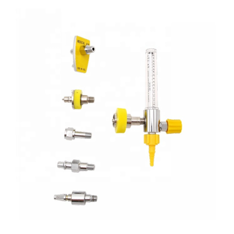 Wall Type Medical Air Flow Meter and Matched Ohmeda/Diss/Chemtron Adapters