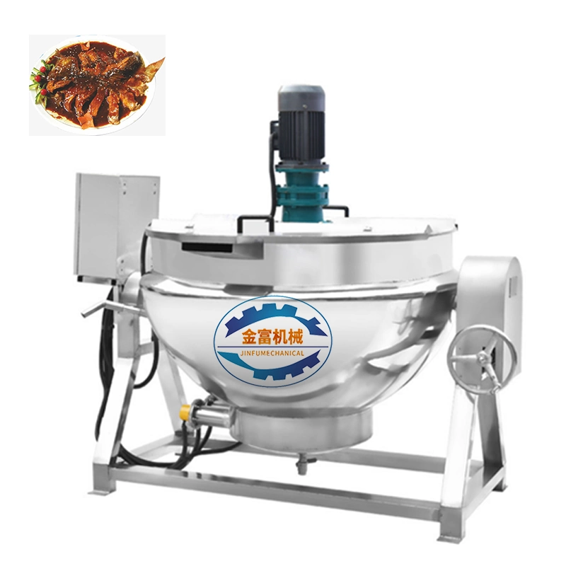 300L 500L Food Chemical Equipment Electronic Heating Jacketed Kettle Reactor