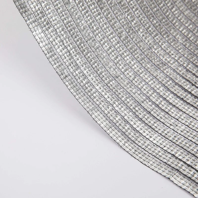 Sun Reflective Aluminum Shade Net, Woven Fabric Silver Shade Mesh, Heat Control Aluminum Shade Cloth