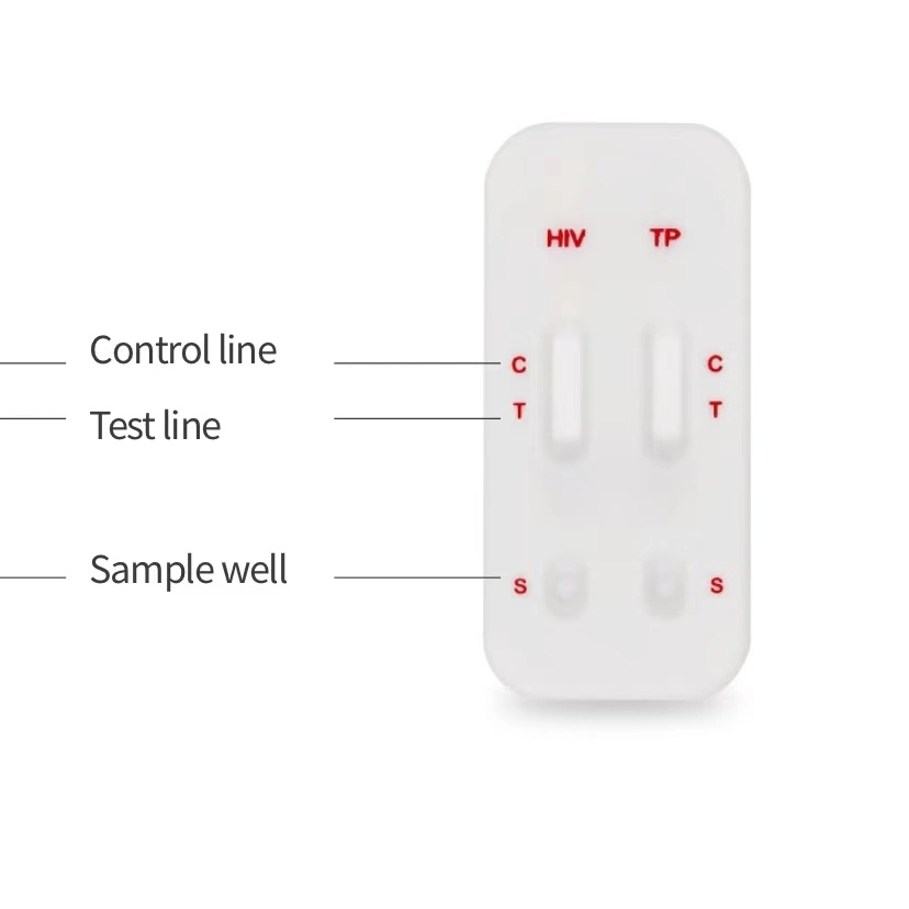 Las enfermedades infecciosas Malaria/Hbsag/VHC/VIH/Sífilis Kit de prueba rápida