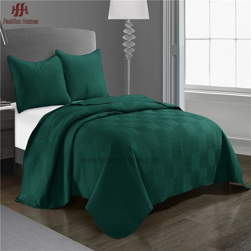 Wholesale Printed Bedding Set F-4473 100% Polyester Microfiber Embroidery Bedspread and Quilting Coverlet Set