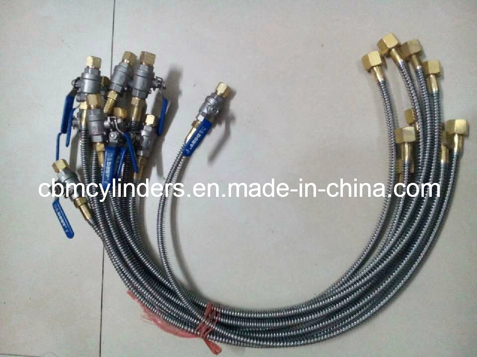 Conector de manguera de alta presión para oxígeno, adaptador de manguera de oxígeno CGA870 a CGA540 para transvase de oxígeno