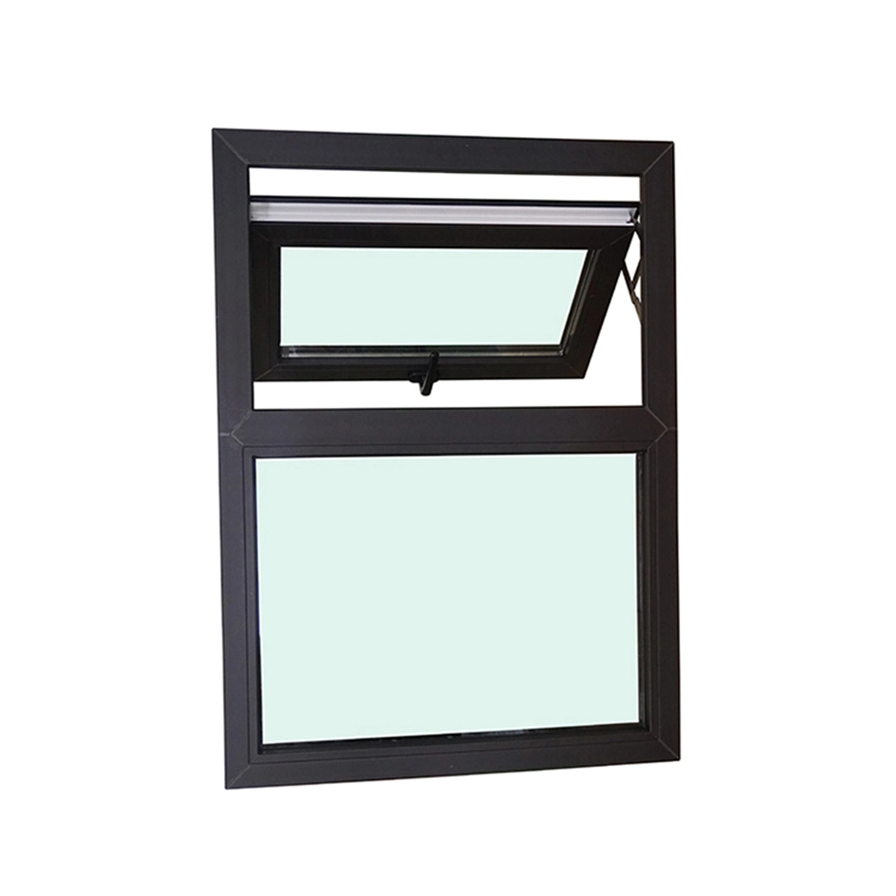 CE As2047 UV-Resistant Dust Resistanceanti-Aging Art Laminated Glass Touch Invisible Lock UPVC Vinyl Awning Window for Commercial Buildings