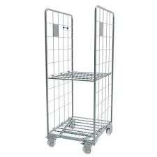 Warehouse Transportation Industrial Durable Logistic Foldable Nestable Cage Trolley Roll Container