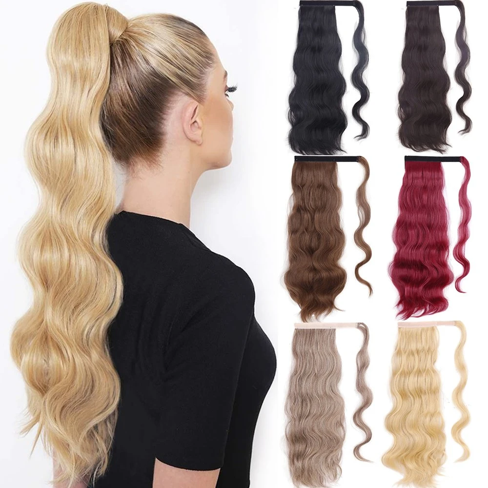 Dropshipping Multi Color Synthetic Ponytail Hairpiece Clip in