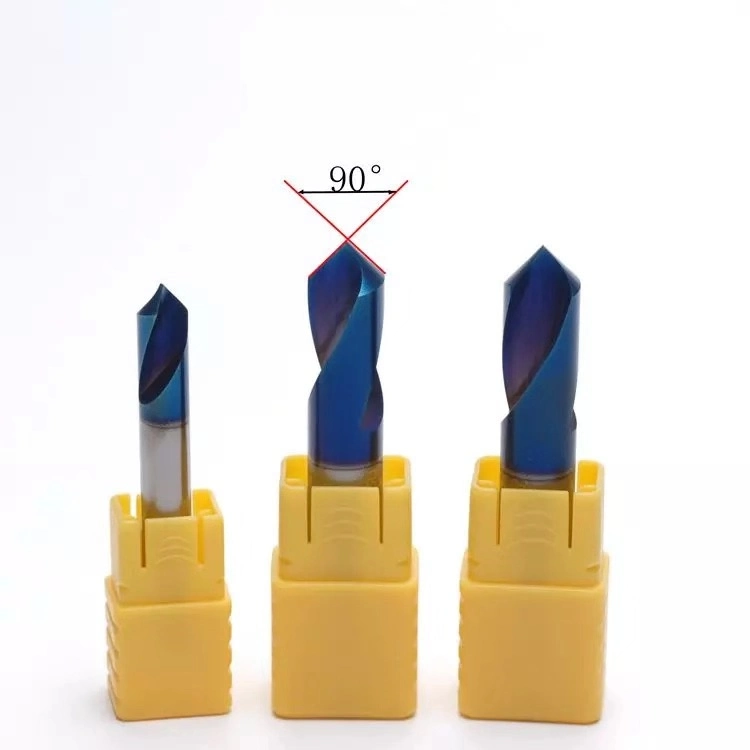 Cheap Price HRC45 HRC55 3D 5D Tungsten Solid Carbide Fresa Coated Cold Coolant Hole Twist Drill Bits Spot Center Drill