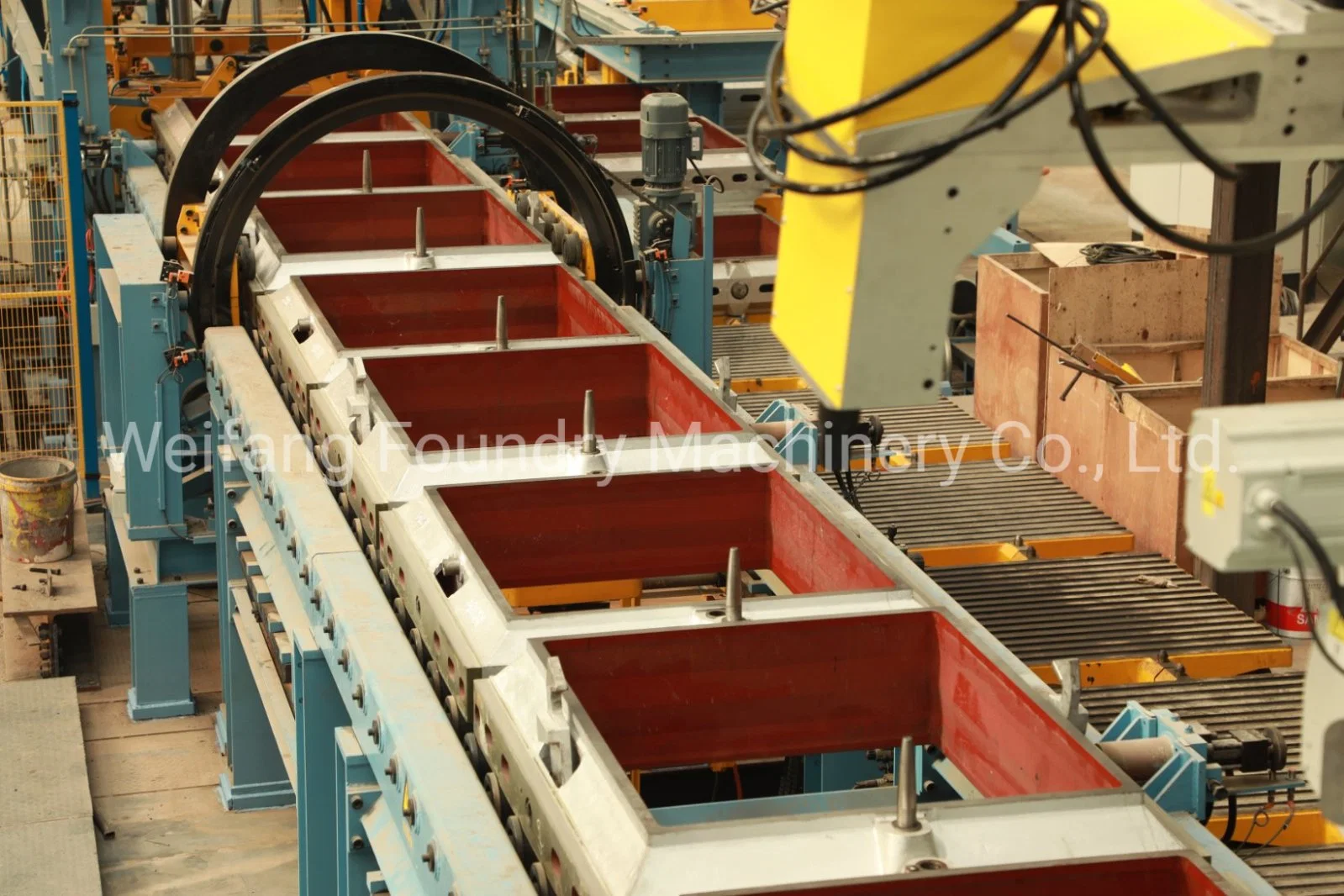 Static Squeeze Molding Line for Ductile Iron Castings High Speed 120 Moulds