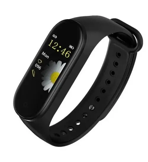 2019 Venta caliente Smart M4 de la banda de frecuencia cardíaca Smart Smart Pantalla a color de Pulsera Reloj de pulsera M4