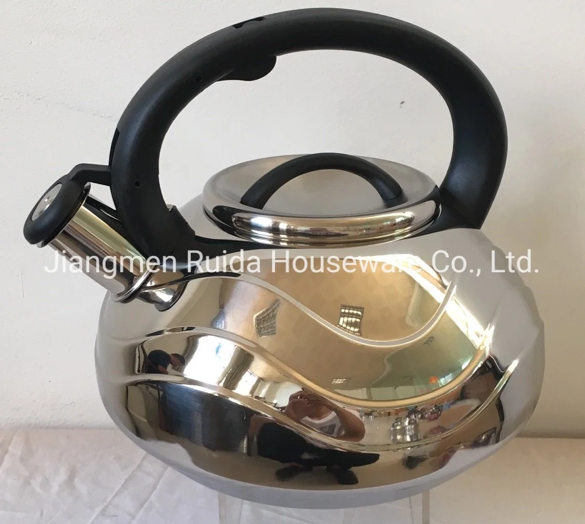 Tea Kettle on Sale 7 Steps Bottom - 3.0L Stainless Steel Whistling Kettles with Pumpkin Body