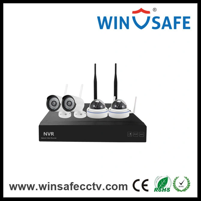 Support&#160; Android/Ios/PC&#160; Remote Wireless Home Security NVR Kits IP Camera