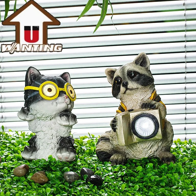 Wholesale/Supplier Animal Statue Solar Light Promotional Gift Garden Decor Home Decoration Landscape