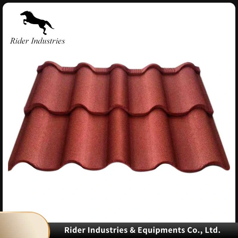 New Trend High quality/High cost performance  Ceramic Clay Promotion Metallic Roofing Sheet Arc Ridge 0.3mm, 0.35mm, 0.4mm, 0.45mm Roof Tile