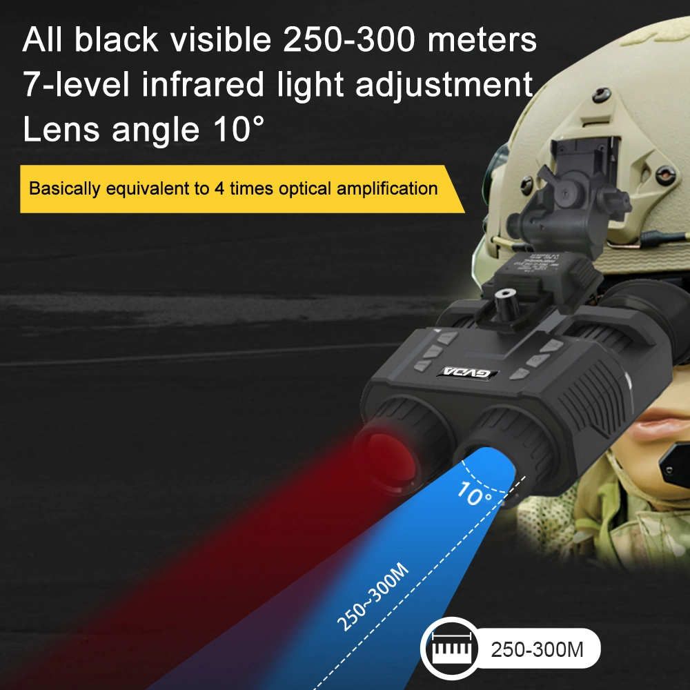 أمازون هوت سسال رؤية ليلية محمولة مناظير ثنائية HD Helmet مُثبَّتة Digital Infrared Night Vision Digital Zoom 8X (تكبير رقمي بتقنية