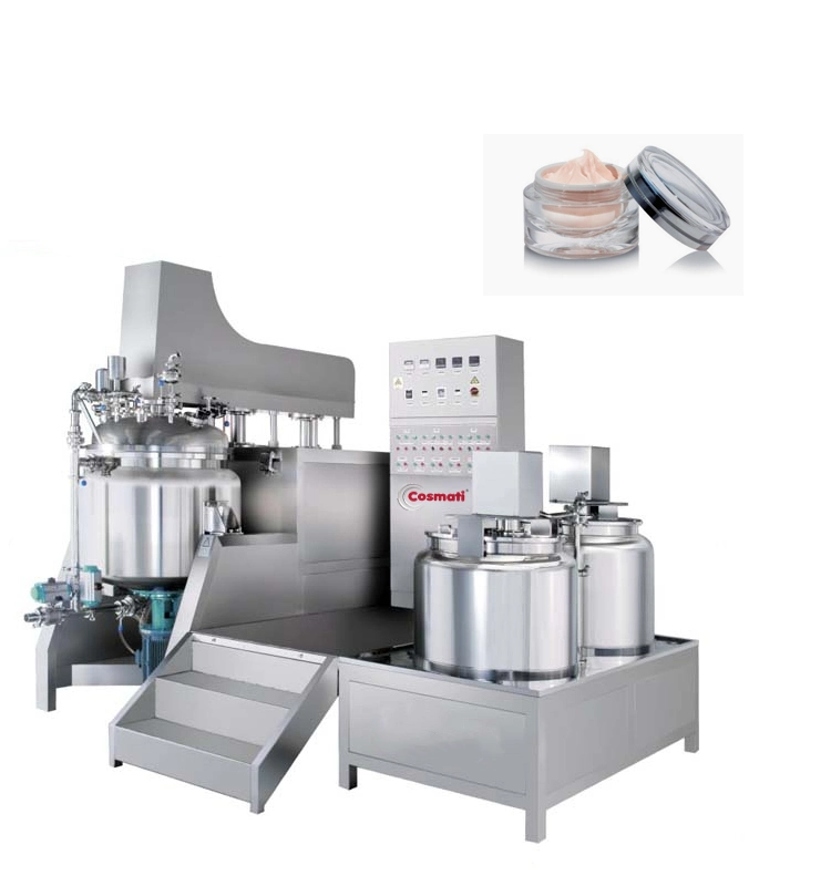 50L Cosmetic Cream Emulsion Making Machine Vacuum Homogenizer Emulsifier Mixer