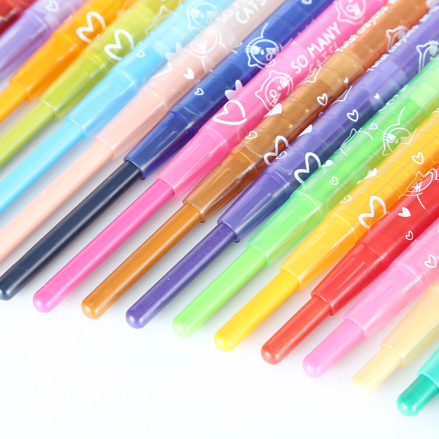 18 de seda de colores lápices de cera Twistable lavables Crayola para niños