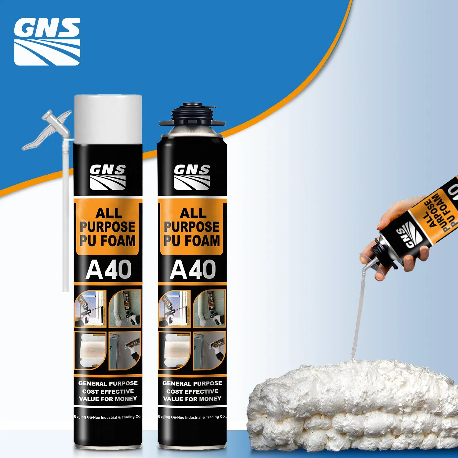 Gns A40 Objetivo General fuerte calor y aislamiento acústico de espuma de poliuretano
