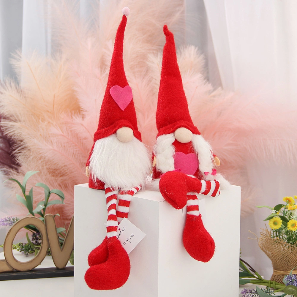 Gnomes Plush Red Valentine Gnome Plush Faceless Toys Doll Gnomes Home Decor Party Supplies Gnome