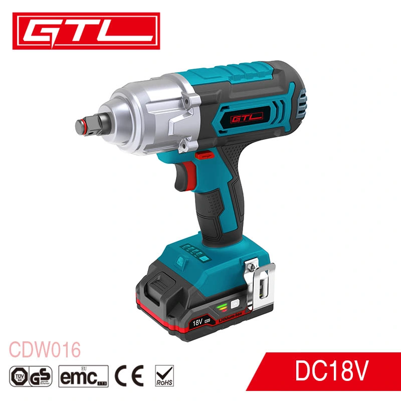 18V Electric Tools Lithium Cordless Impact Wrench for Car (CDW016)