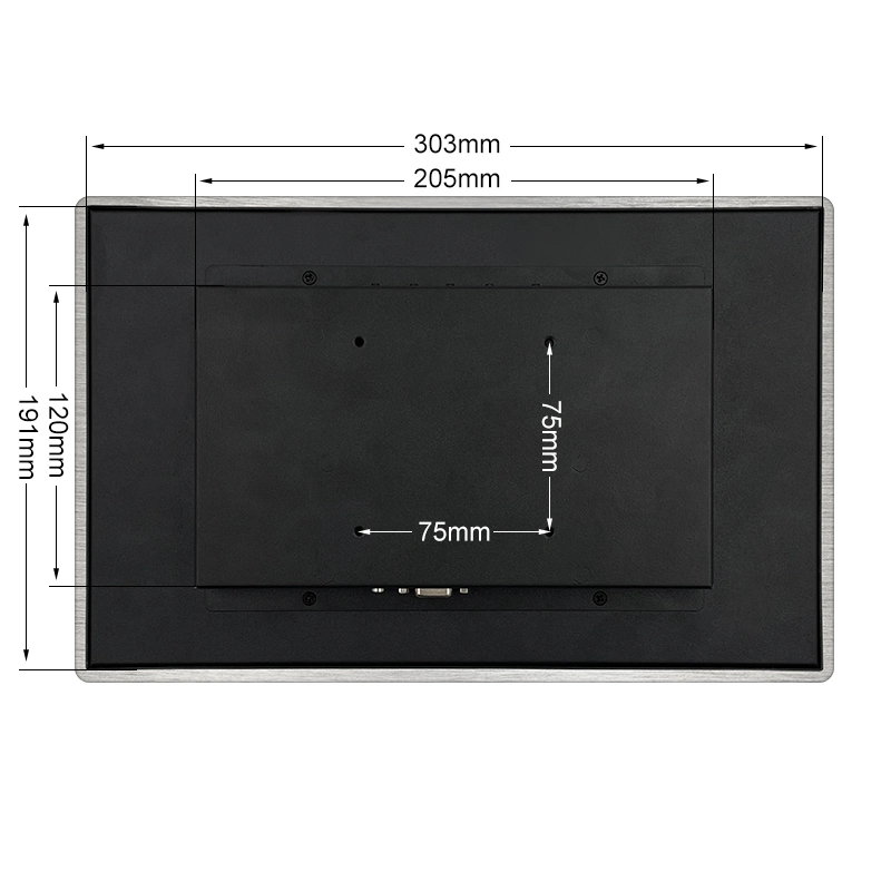 11.6 Inch IPS 1920*1080 HDMI VGA Non Touch Screen Metal Aluminum TFT Embedded Pure Flat OEM ODM Industrial LCD Monitor