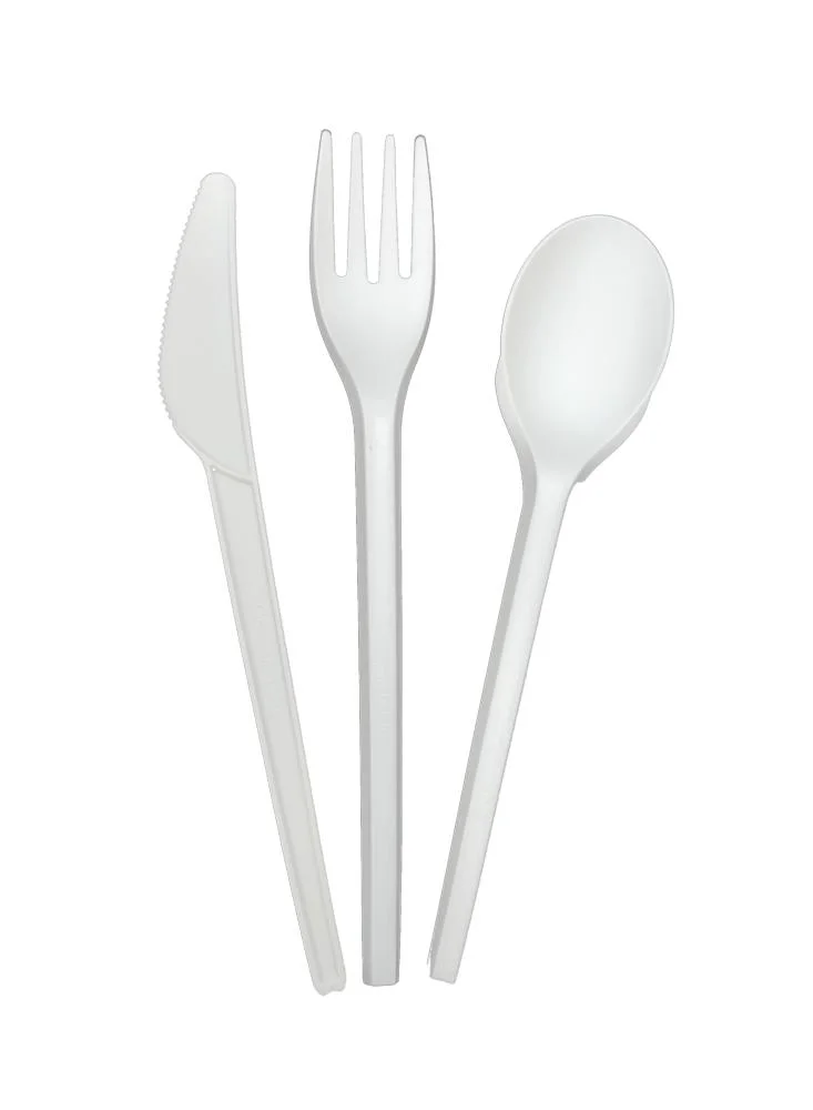 Colorfuly Cpla Disposable Cutlery Compostable Knife Fork Spoon