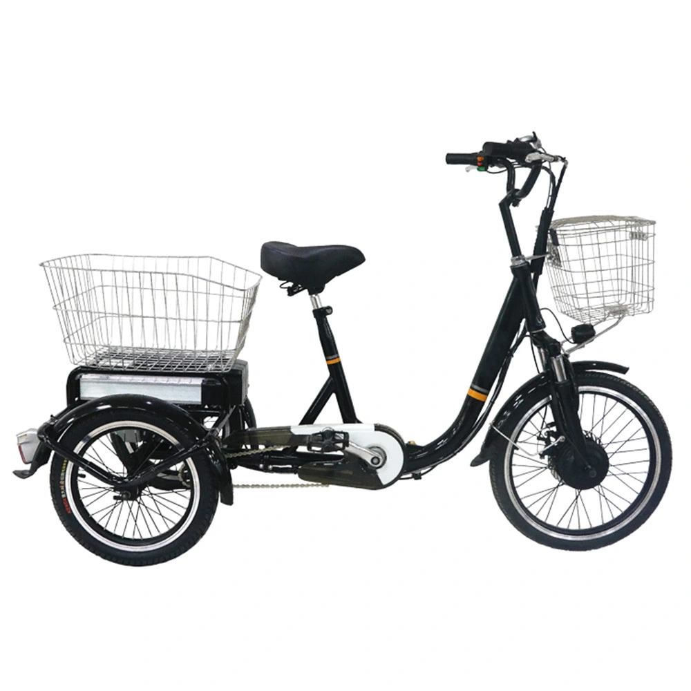 Usadas de alta calidad de 3 ruedas eléctrica Trike que se pliega para Adultsthree ruedas de carga eléctrica Trike, Big Box bienes Thot venta de neumáticos de la Grasa Trike eléctrico motor de 500 W