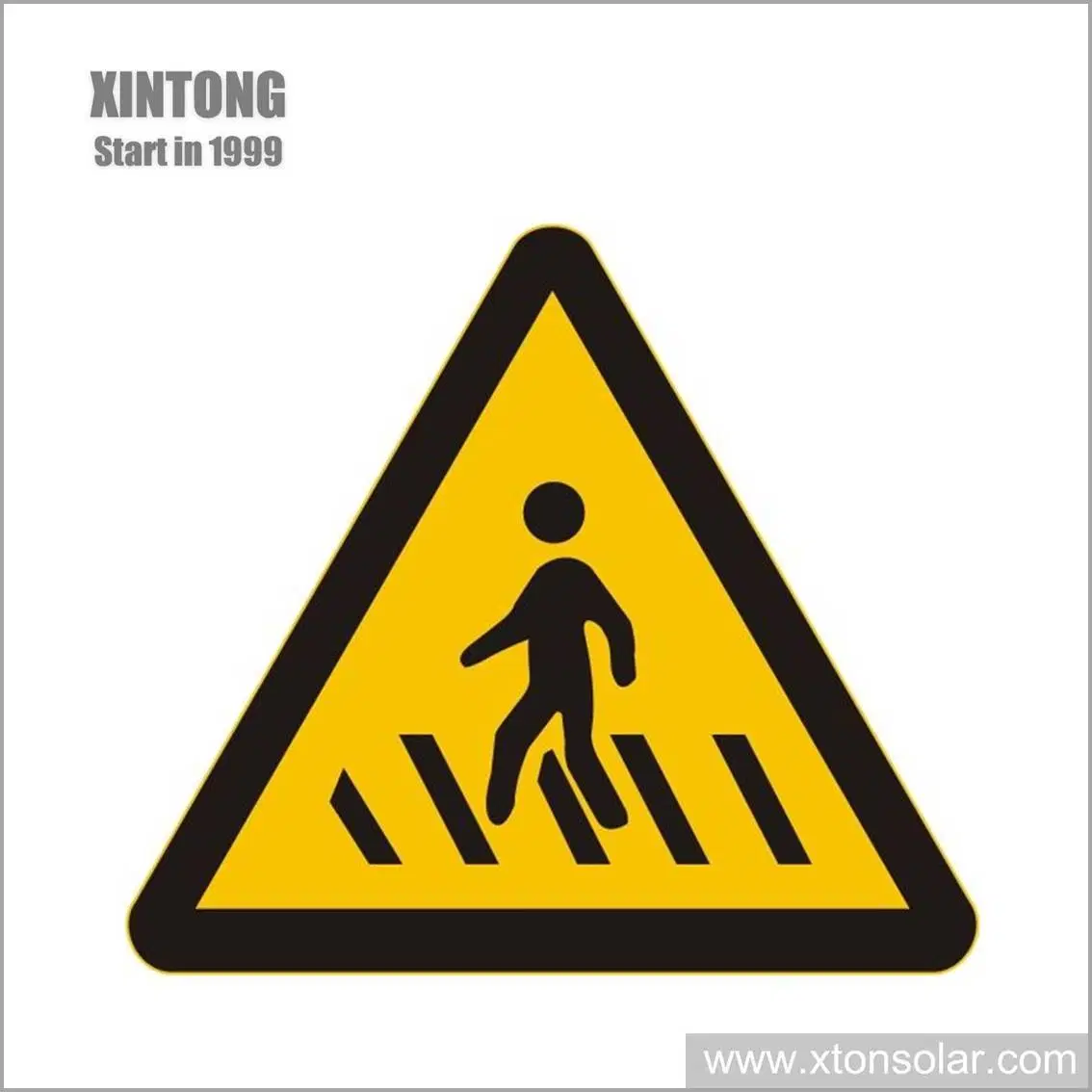 Plástico personalizado xintong 60mm Triangle Road Warning LED Display tráfico Firmar nuevo