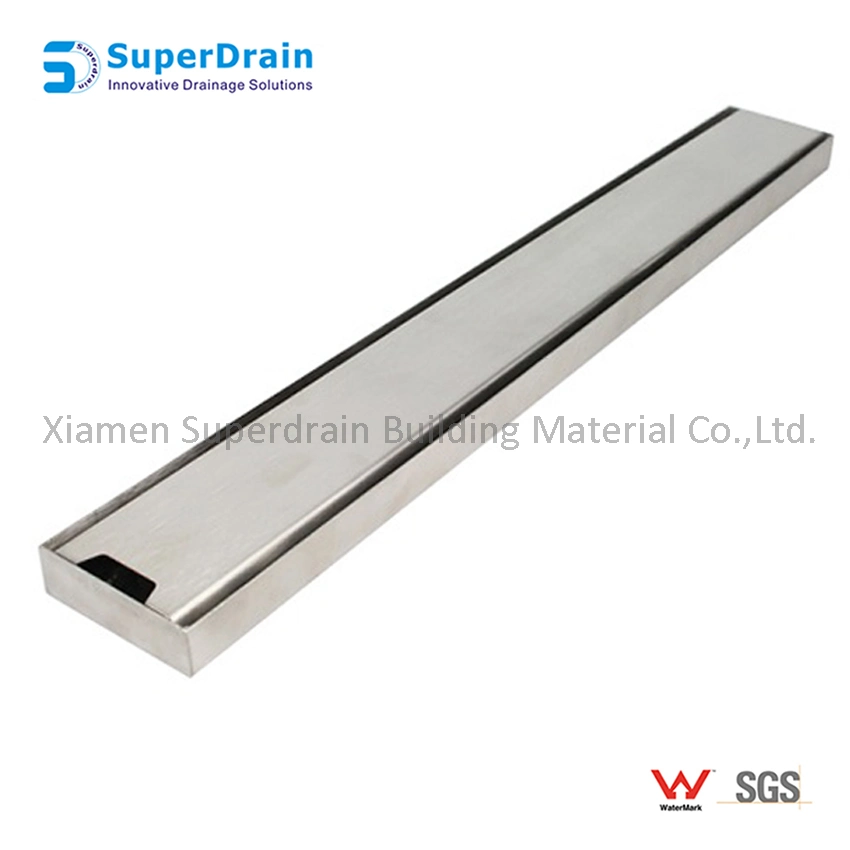 China Supplier Easy Clean Hotel Stainless Steel Linear Bathroom Shower Floor Drain