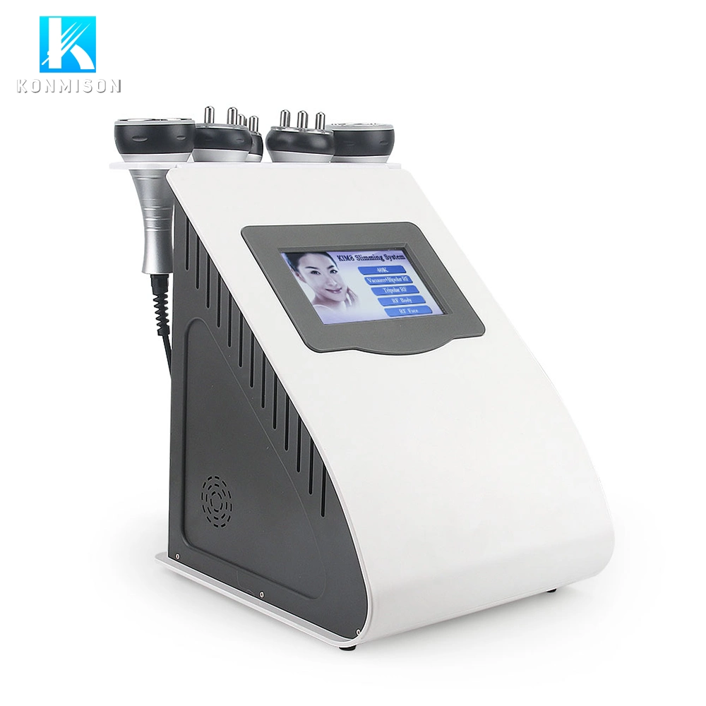 Strong Energy Output 5 in 1 RF Vacuum 40K Cavitation Slimming Machine Ultrasound Cavitation Fat Loss Machine