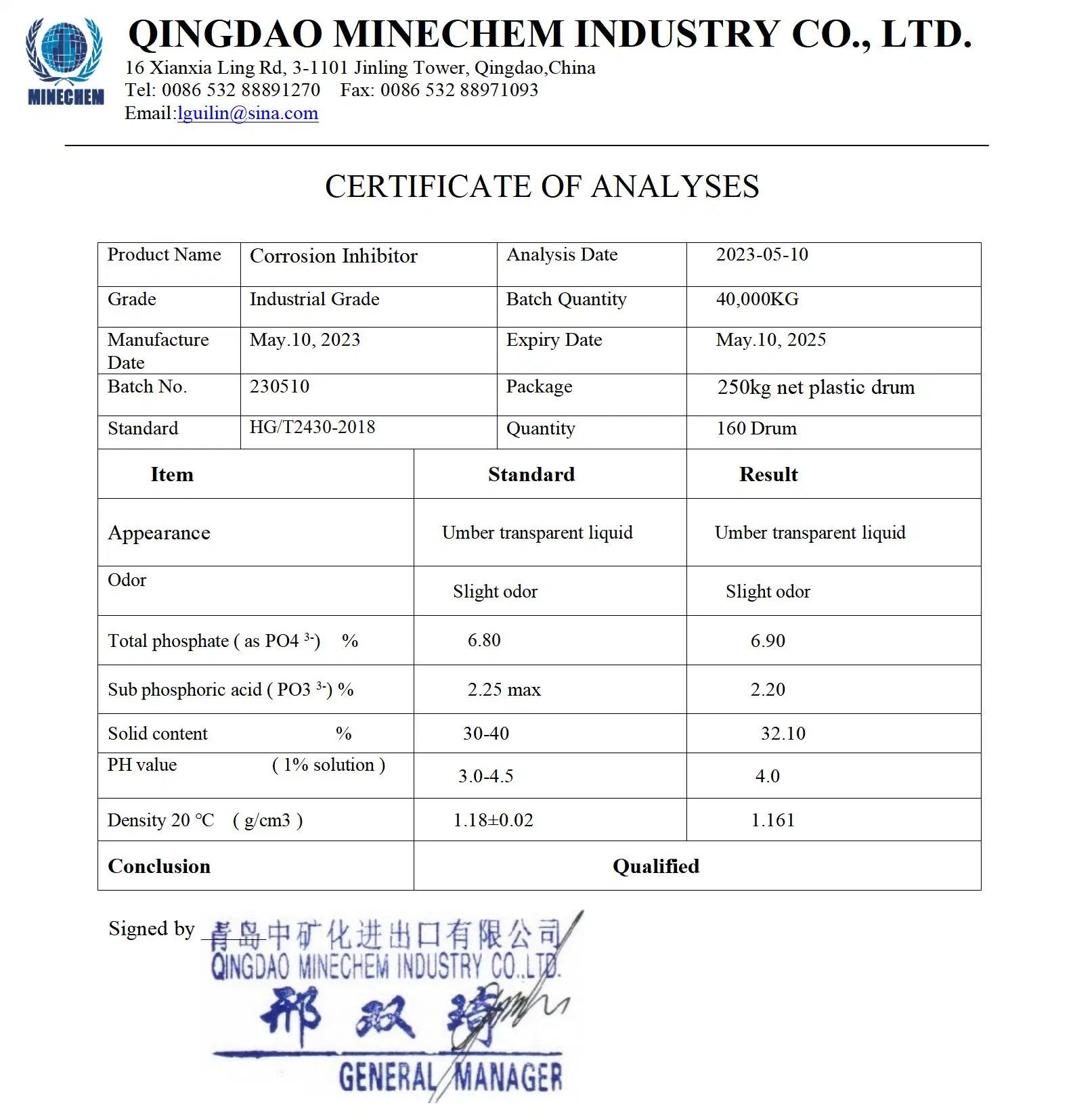 Antiscalent Corrosion Inhibitor CAS No 3794-83-0 Scale Corrosion for Water Treatment Chemicals