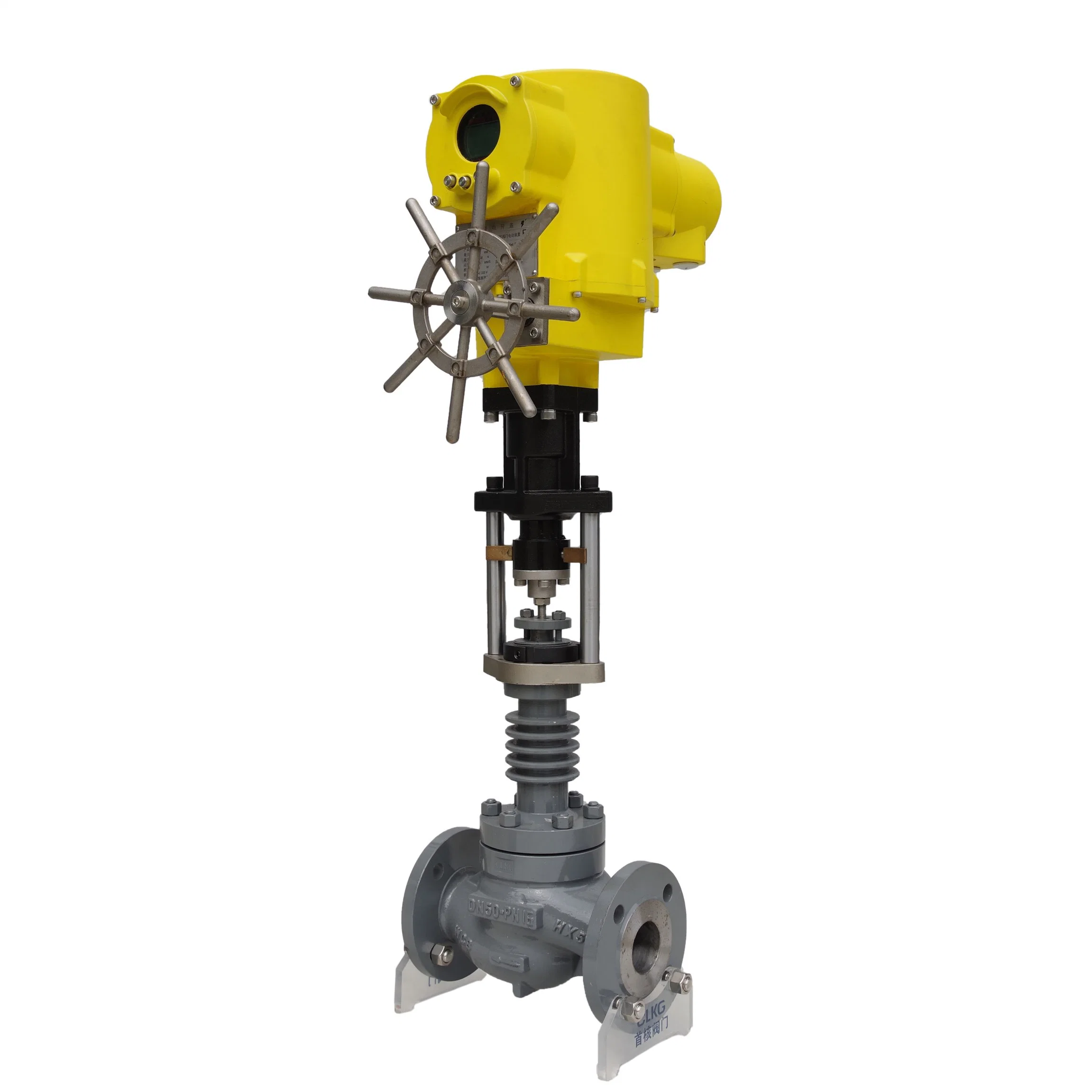 Electric Steam High Temperature Gas Regulating Valve Control Valve with Light Weight