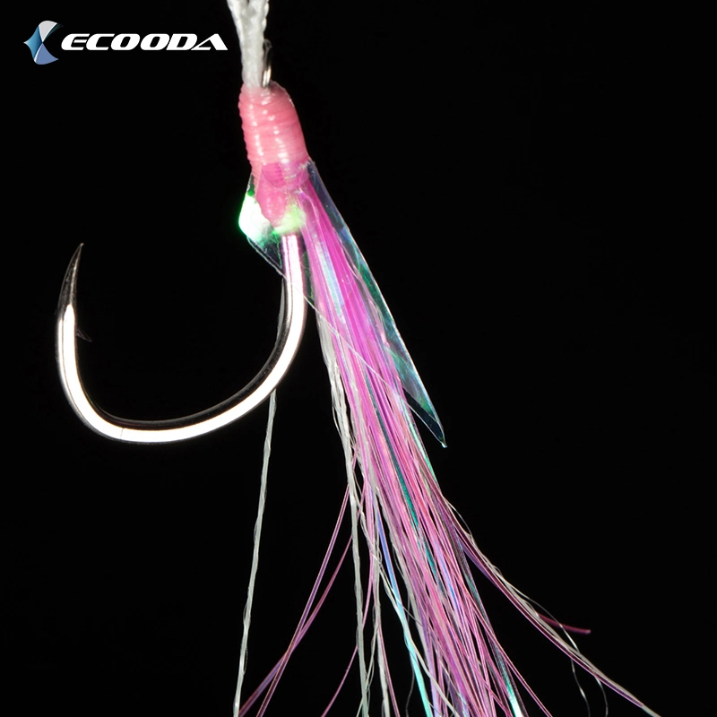 Ecooda Pink Style Sea Fishing Light Jigging Hook on Sale