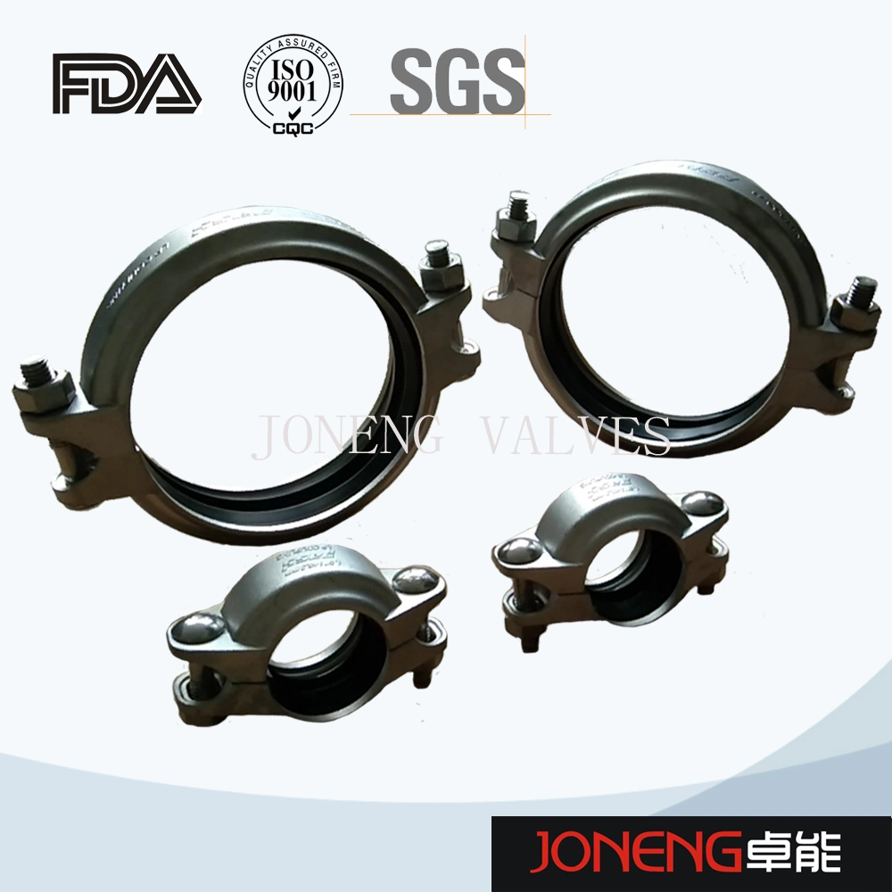 China Stainless Steel Sanitary Grooved Clamp Pipe Fittings (JN-FL2007)
